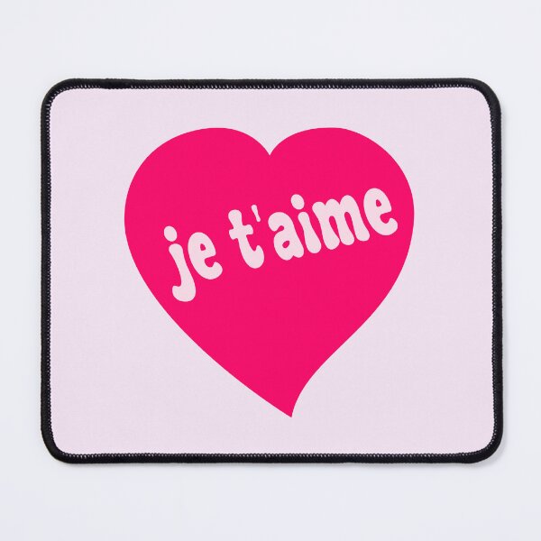Item preview, Je t'aime Pink Heart designed and sold by Jeallan Designs.