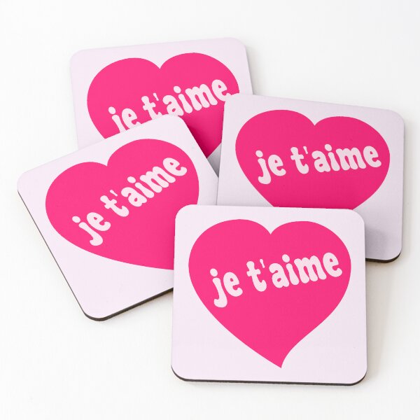 Item preview, Je t'aime Pink Heart designed and sold by Jeallan Designs.
