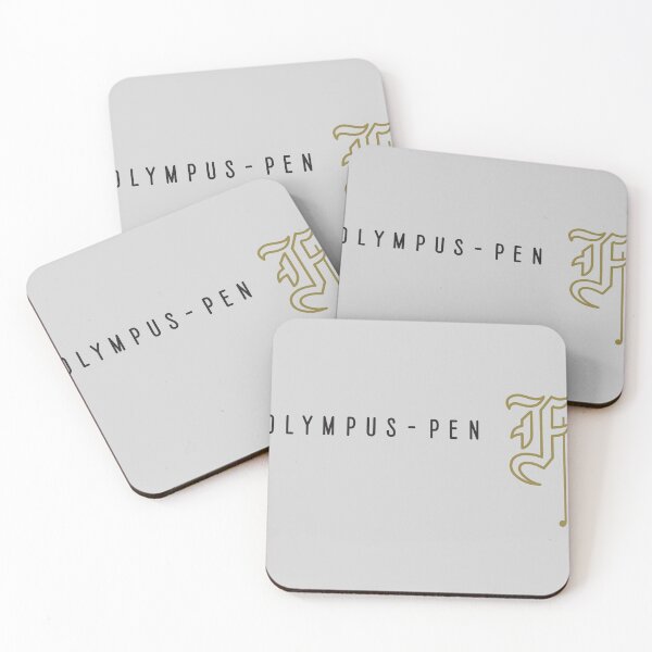 Item preview, Olympus Pen F - Gothic Letter F - Black & Gold - Half Frame Vintage Film Camera Logo designed and sold by Leah Streader.
