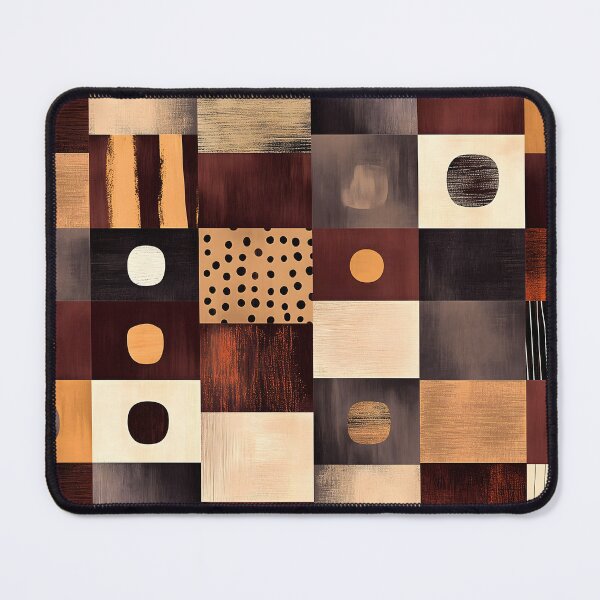 Item preview, Abstract Rectangular Pattern in Burgundy, Cream, and Gold designed and sold by Soul-Sparks.