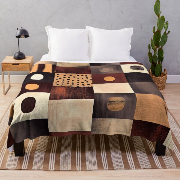 Item preview, Abstract Rectangular Pattern in Burgundy, Cream, and Gold designed and sold by Soul-Sparks.