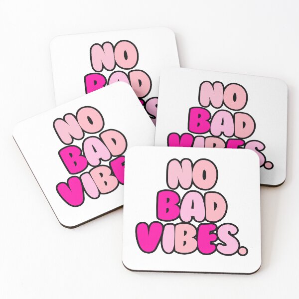 Item preview, No bad vibes pink sticker designed and sold by olwethubusiness.