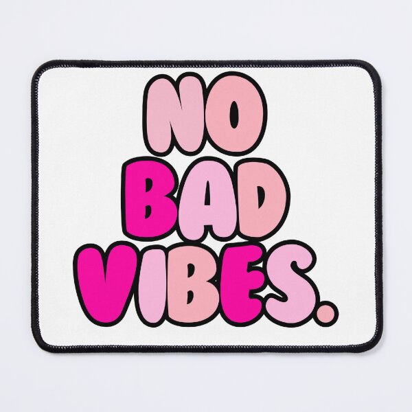 Item preview, No bad vibes pink sticker designed and sold by olwethubusiness.