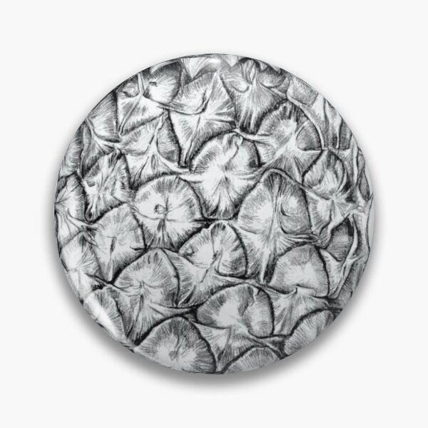 Item preview, Black and white sketched pineapple designed and sold by chrisbyrnes.