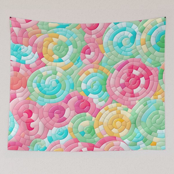 Item preview, Kawaii cute colorful candy pattern designed and sold by AeonAcademy.