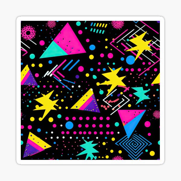 Item preview, 80s and 90s Retro Pop Pattern designed and sold by AeonAcademy.