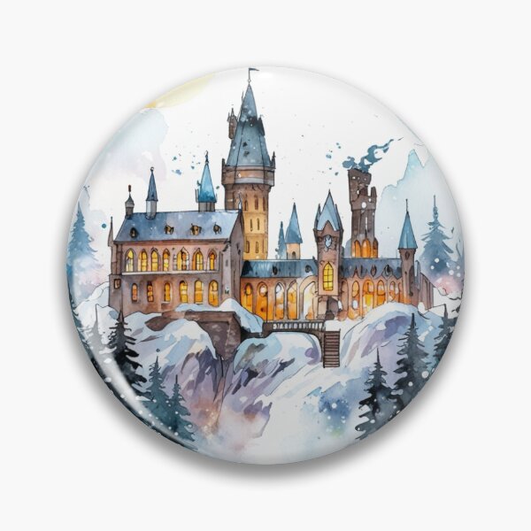 Item preview, Magical Winter Castle Sticker designed and sold by pelzolga.