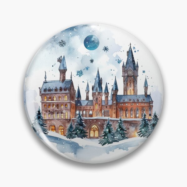 Item preview, Magical Winter Castle Sticker designed and sold by pelzolga.