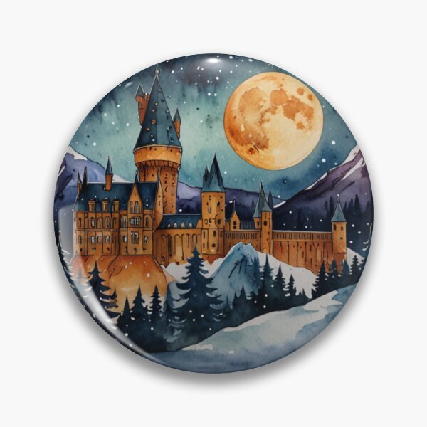 Item preview, Magical Winter Castle Sticker designed and sold by pelzolga.