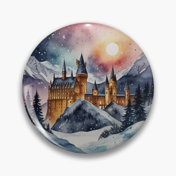 Item preview, Magical Winter Castle Sticker designed and sold by pelzolga.
