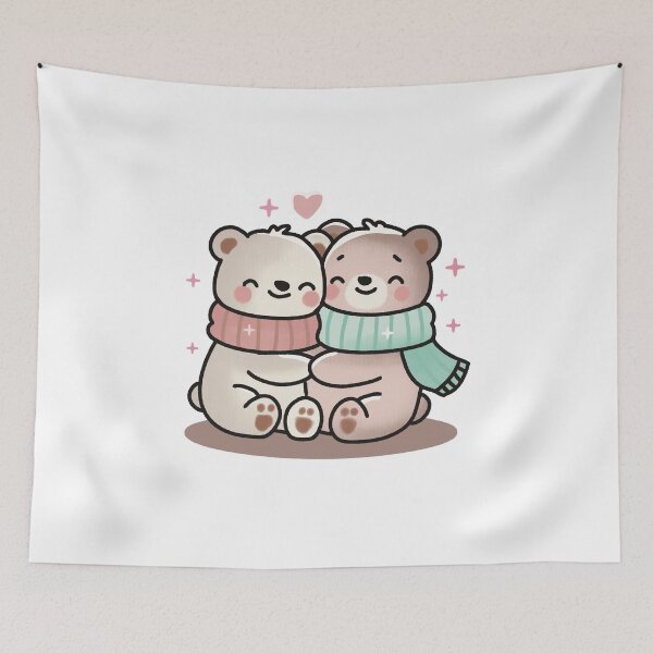 Item preview, Snuggly Valentine Bears designed and sold by PieChocolate.