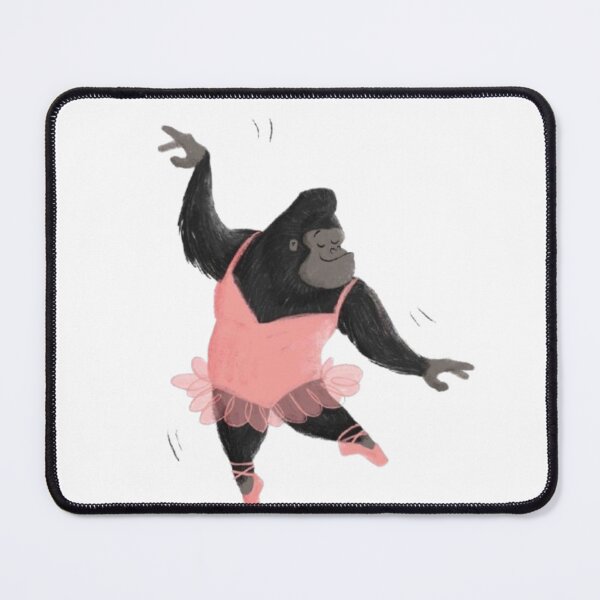 Item preview, Funny Gorilla Ballerina Grace designed and sold by Aloelora.