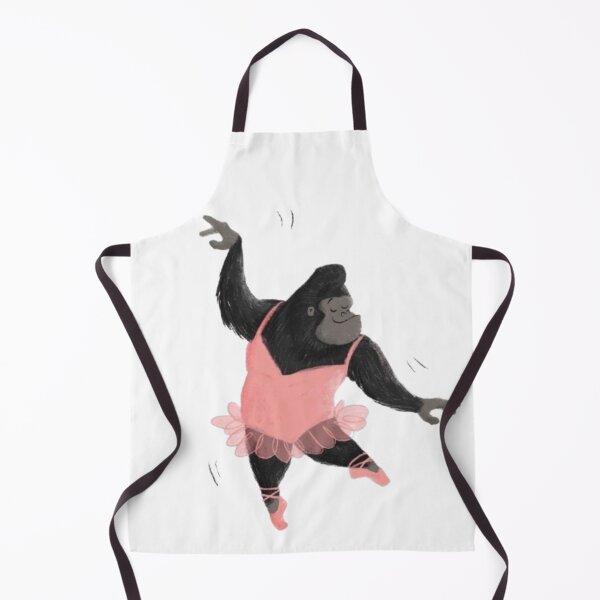 Item preview, Funny Gorilla Ballerina Grace designed and sold by Aloelora.