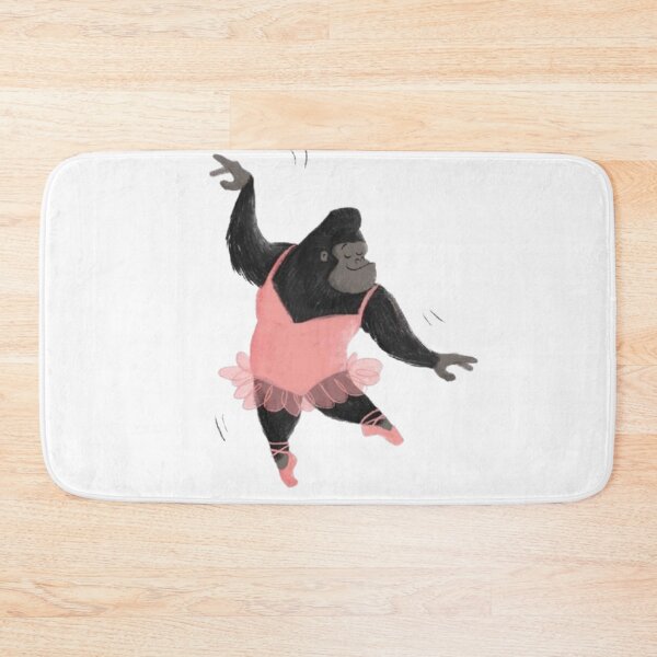 Item preview, Funny Gorilla Ballerina Grace designed and sold by Aloelora.