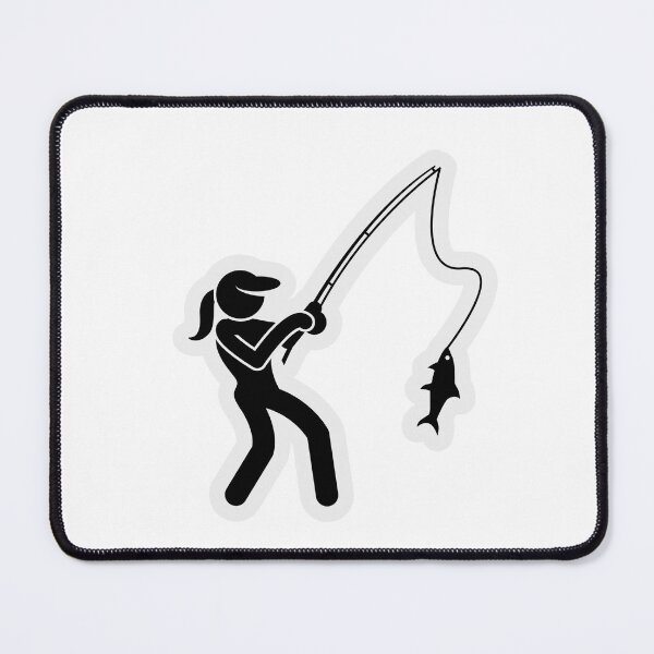 Item preview, Lady Fishing Logo designed and sold by Reelyfishing.