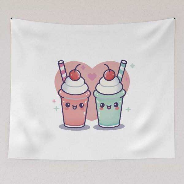 Item preview, Cute Milkshake Couple designed and sold by PieChocolate.
