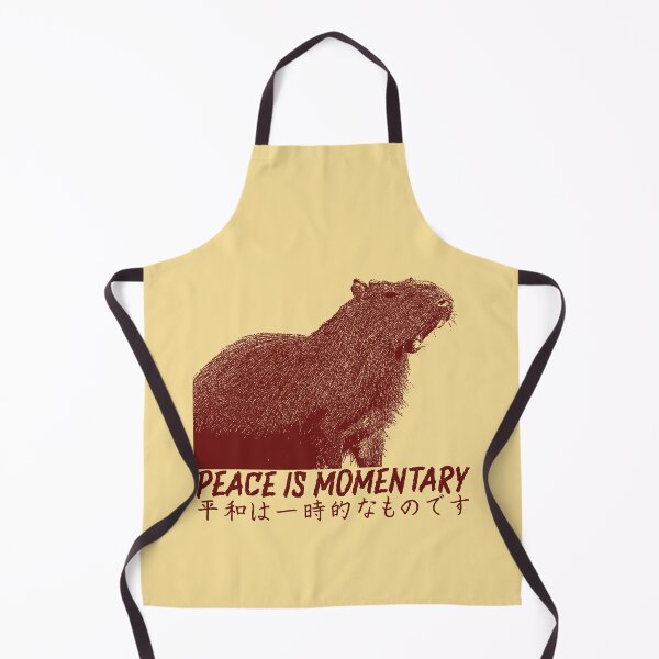 Item preview, Peace is Momentary Capybara designed and sold by VintageMedatsu.