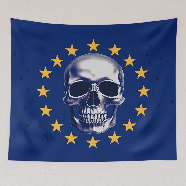 Item preview, European Union Skull Art – Dark and Edgy Design designed and sold by Place-Heritages.