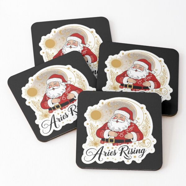 Item preview, Cool Aries Rising Christmas Santa Art designed and sold by Mudastro Astrology.