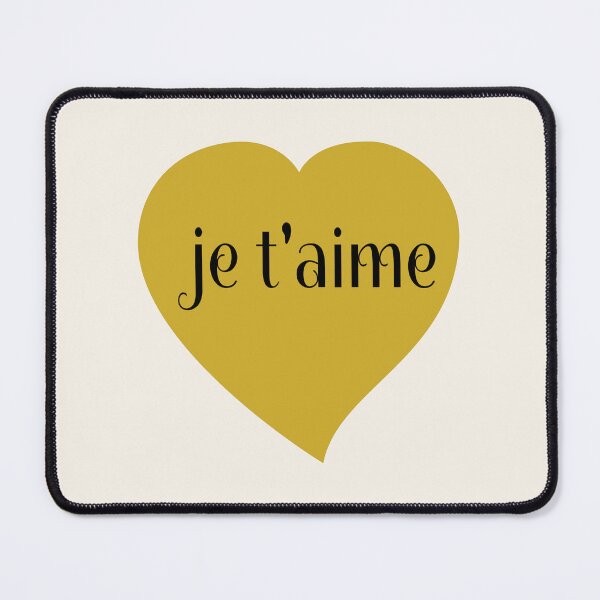 Item preview, Je t'aime Gold Heart designed and sold by Jeallan Designs.