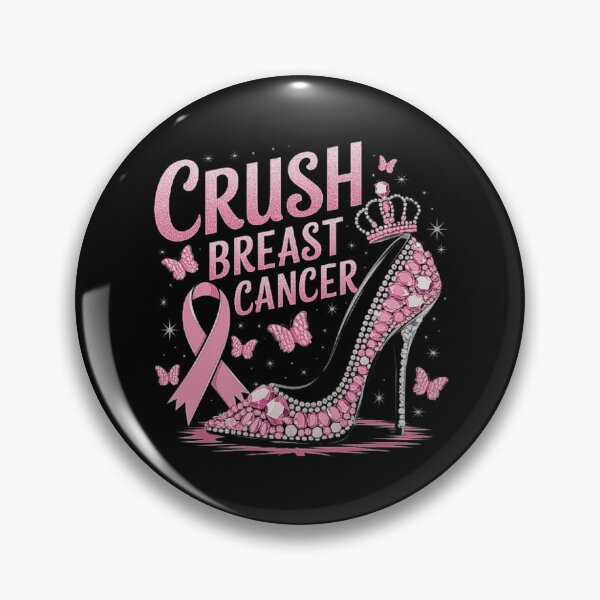 Item preview, Empowering Pink High Heel Design for Breast Cancer Awareness designed and sold by love3617.