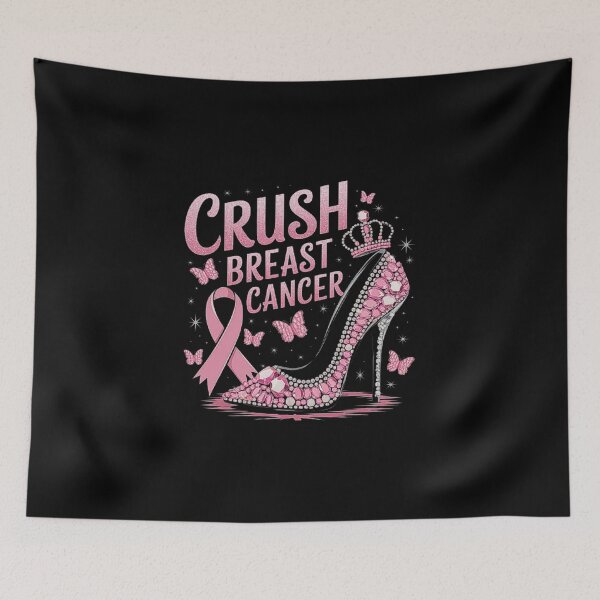 Item preview, Empowering Pink High Heel Design for Breast Cancer Awareness designed and sold by love3617.