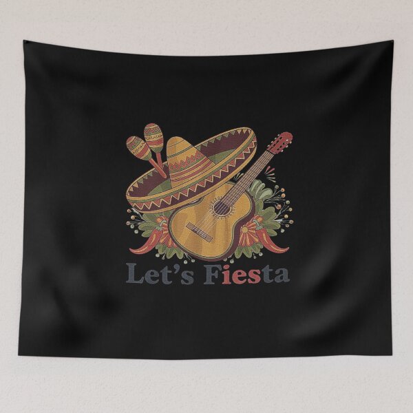 Item preview, Vibrant Mexican Fiesta Design with Sombrero and Guitar designed and sold by love3617.