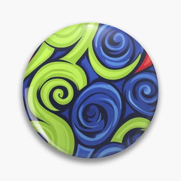 Item preview, New Zealand Māori Paua Pattern Koru Design 209 designed and sold by GrinGalore.