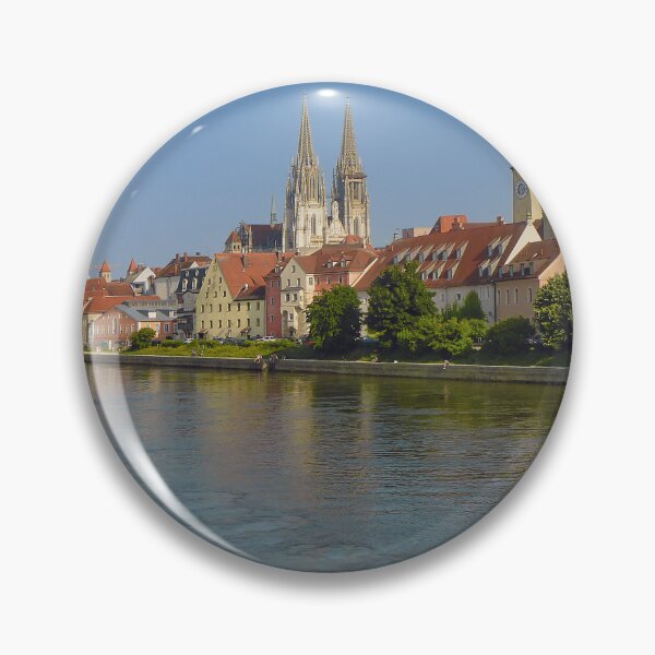Item preview, Historic Regensburg on the River Danube designed and sold by Kasia Design.