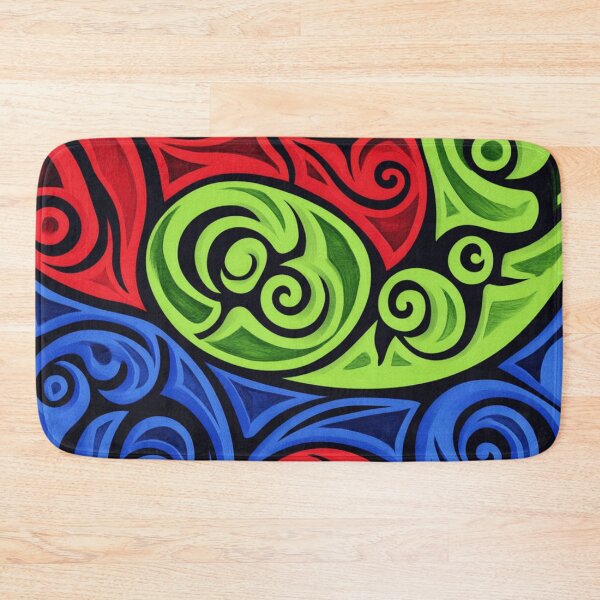 Item preview, New Zealand Māori Paua Pattern Koru Design 210 designed and sold by GrinGalore.