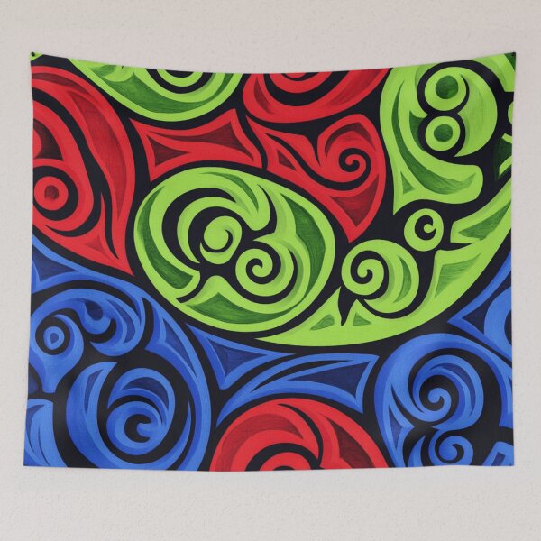 Artikelvorschau, Neuseeland Māori Paua Muster Koru Design 210 entworfen und verkauft von GrinGalore.