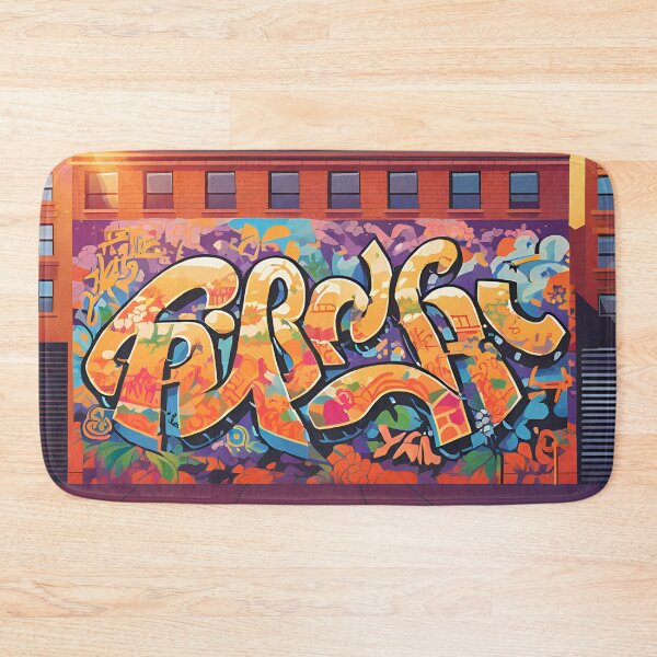 Item preview, "Urban Sunrise Graffiti Mural" designed and sold by CraftedShip1.