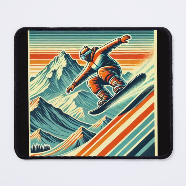 Item preview, Retro Rides on Snowy Peaks designed and sold by bb-tees-by-mlee.