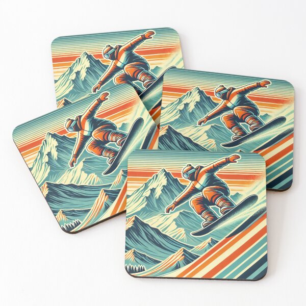 Item preview, Retro Rides on Snowy Peaks designed and sold by bb-tees-by-mlee.