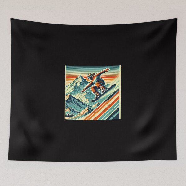 Item preview, Retro Rides on Snowy Peaks designed and sold by bb-tees-by-mlee.