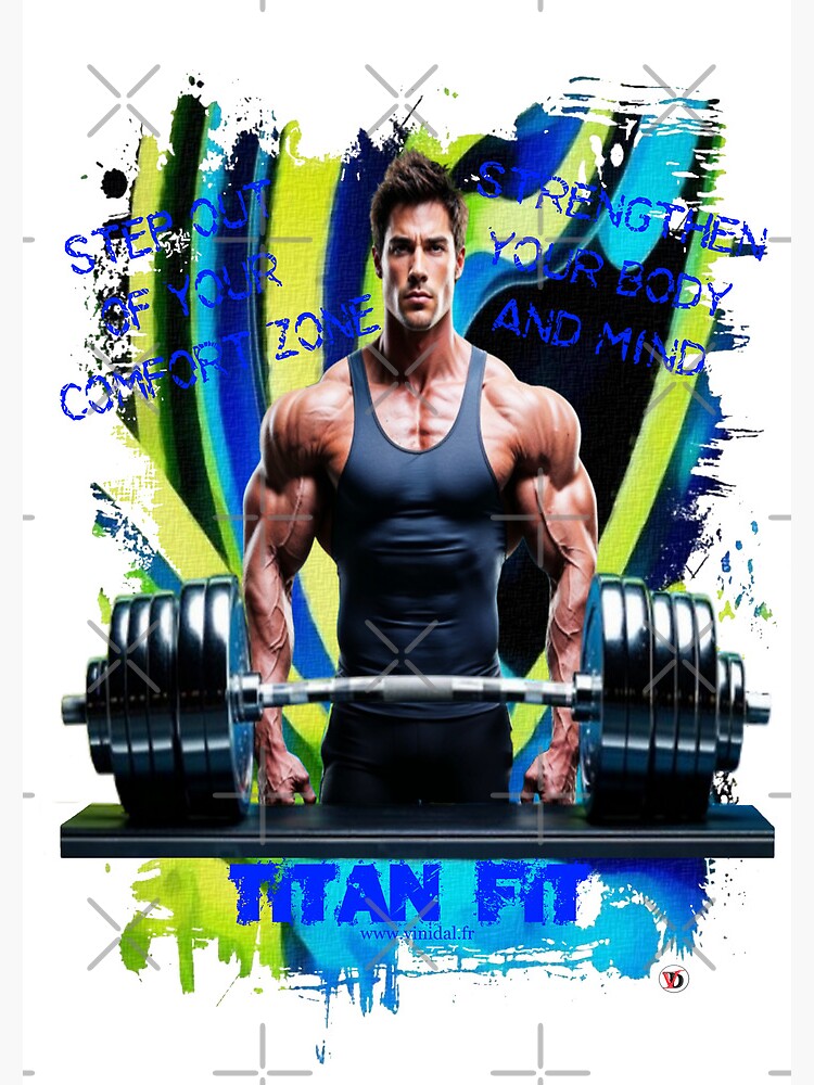 Aperçu 3 sur 3. Carnet avec l'œuvre Titan Fit. créée et vendue par Vinidal.