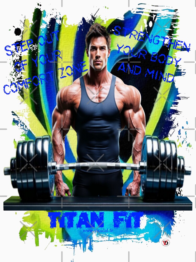 Aperçu 7 sur 7. T-shirt classique avec l'œuvre Titan Fit. créée et vendue par Vinidal.