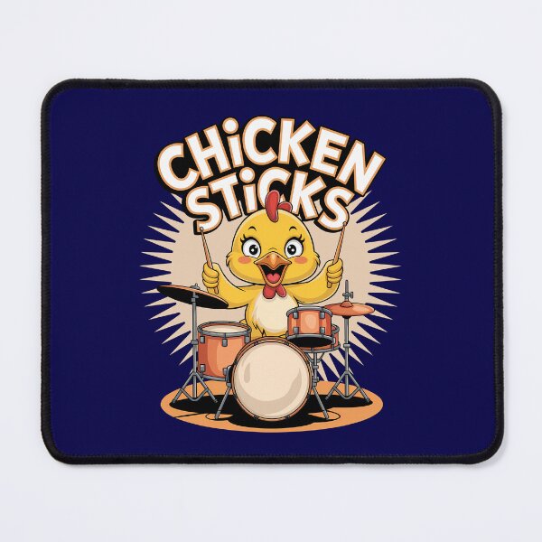 Item preview, Funny Chicken Drummer Cartoon - Chicken Sticks Music Pun designed and sold by Infinitee8hirts.
