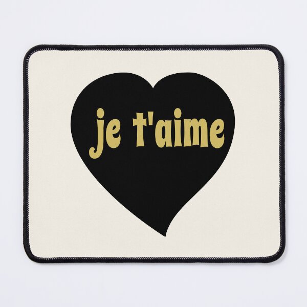 Item preview, Je t'aime Black and Gold Heart designed and sold by Jeallan Designs.