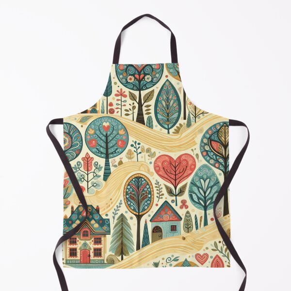 Item preview, Scandinavian Folk Art Magical Landscape Quest by heidiannemorris © designed and sold by FOLK ART FUSION.