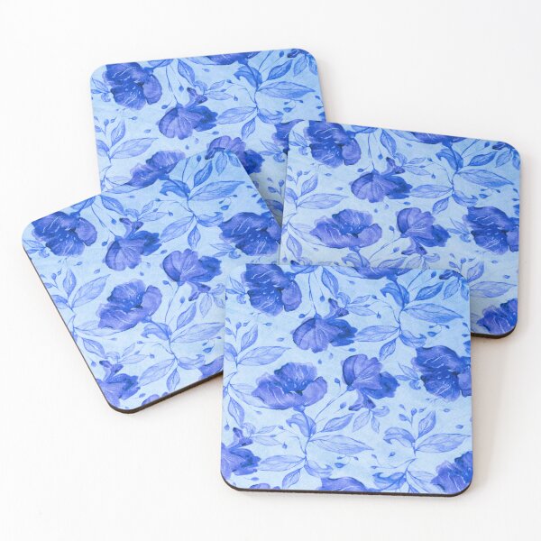 Item preview, Blue floral Pattern designed and sold by KaonaDesigns.