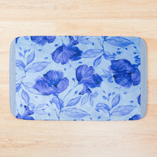Item preview, Blue floral Pattern designed and sold by KaonaDesigns.