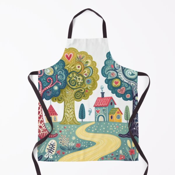 Item preview, Scandinavian Folk Art Magical Landscape Quest by heidiannemorris © designed and sold by FOLK ART FUSION by heidiannemorris.