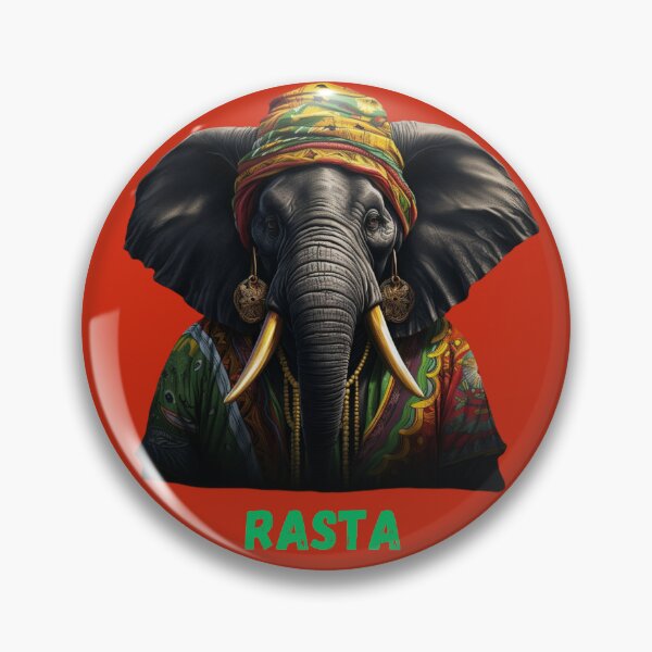 Item preview, RED RASTA ELEPHANT designed and sold by MadPandaPL.