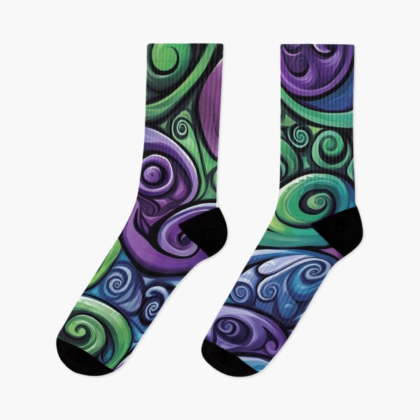 Item preview, New Zealand Māori Paua Pattern Koru Design 215 designed and sold by GrinGalore.