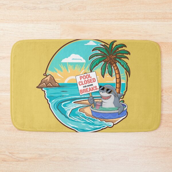 Item preview, Pool Closed: Shark Breaks Humor Design designed and sold by PosiPrints.