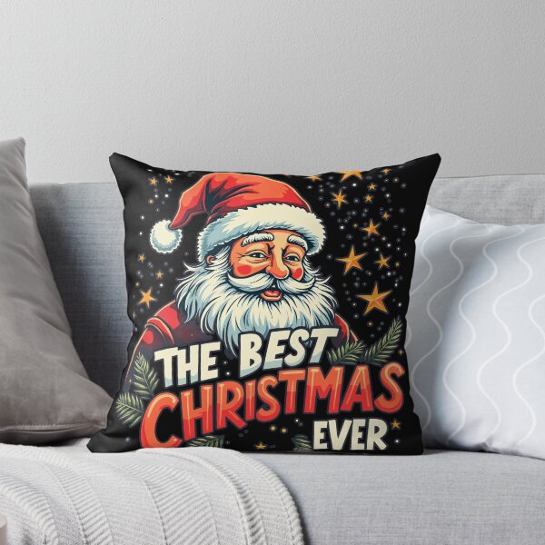 Item preview, Festive Santa Claus "The Best Christmas Ever" Holiday Graphic designed and sold by FunnyFarmDesign.