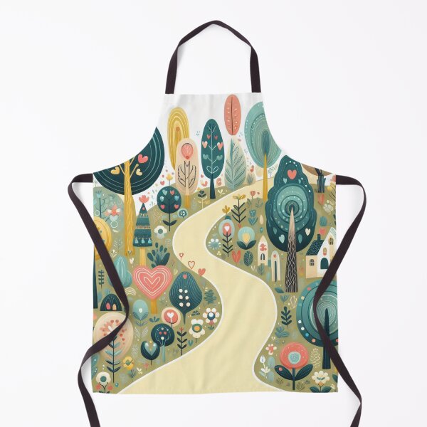 Item preview, Scandinavian Folk Art Magical Landscape Quest by heidiannemorris © designed and sold by FOLK ART FUSION by heidiannemorris.