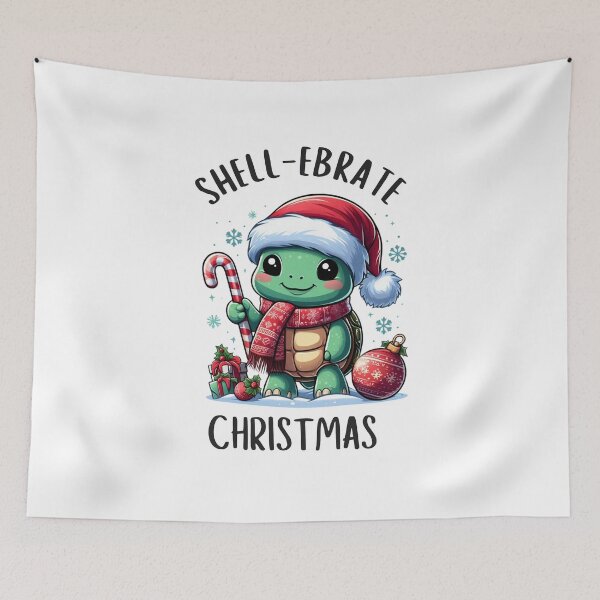 Item preview, Shell-ebrate Christmas | Christmas turtle designed and sold by dooddles.