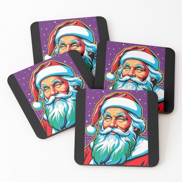 Item preview, Colorful Santa for festive accents designed and sold by ArtCreator2023.